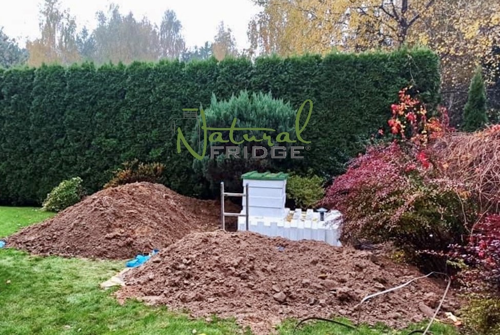 Natural FRIDGE ® 2,5 m Plastikkeller Installation und Montage unterirdisch Speisekammer Kunststoff 2,5 m  Gemacht Natural Fridge -