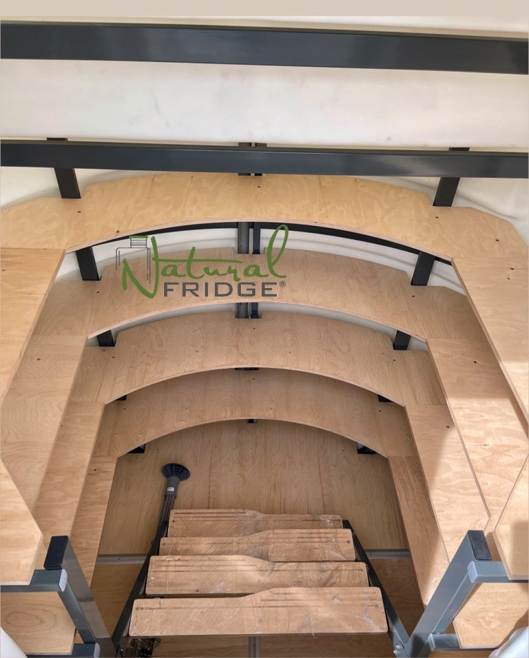 Keller im Garten aus Plastik und Speisekammer absolut dicht, abmessung 2,0 m x 1,75 m mit einem abfallenden Eingang und Schwerkraftbelüftung. 🍏 Vorschriften Natural Fridge -  Angebot