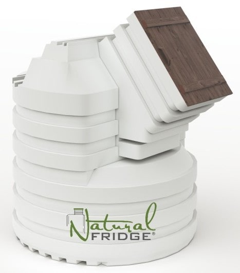 Keller aus Plastik Natural FRIDGE ® und Speisekammer absolut dicht, abmessung 2,5 m zylindrisch mit schrägem Eingang Hause in Deutschland. © 2017-2023 BPR-PLASTECH Sp. z o. o. 🍏 Vorschriften Natural Fridge -  Angebot