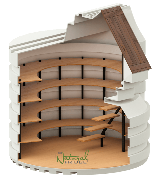 Fertigbausatz Gartenkeller Natural FRIDGE ® Speisekammer, Klimakeller 2,5 m zylindrisch mit schrägem Eingang 2022 Kosten Erdkeller Modell 250  Wir liefern unsere Kunststoffkeller von unserem Lager zu  🍏 Vorschriften Natural Fridge -  Angebot