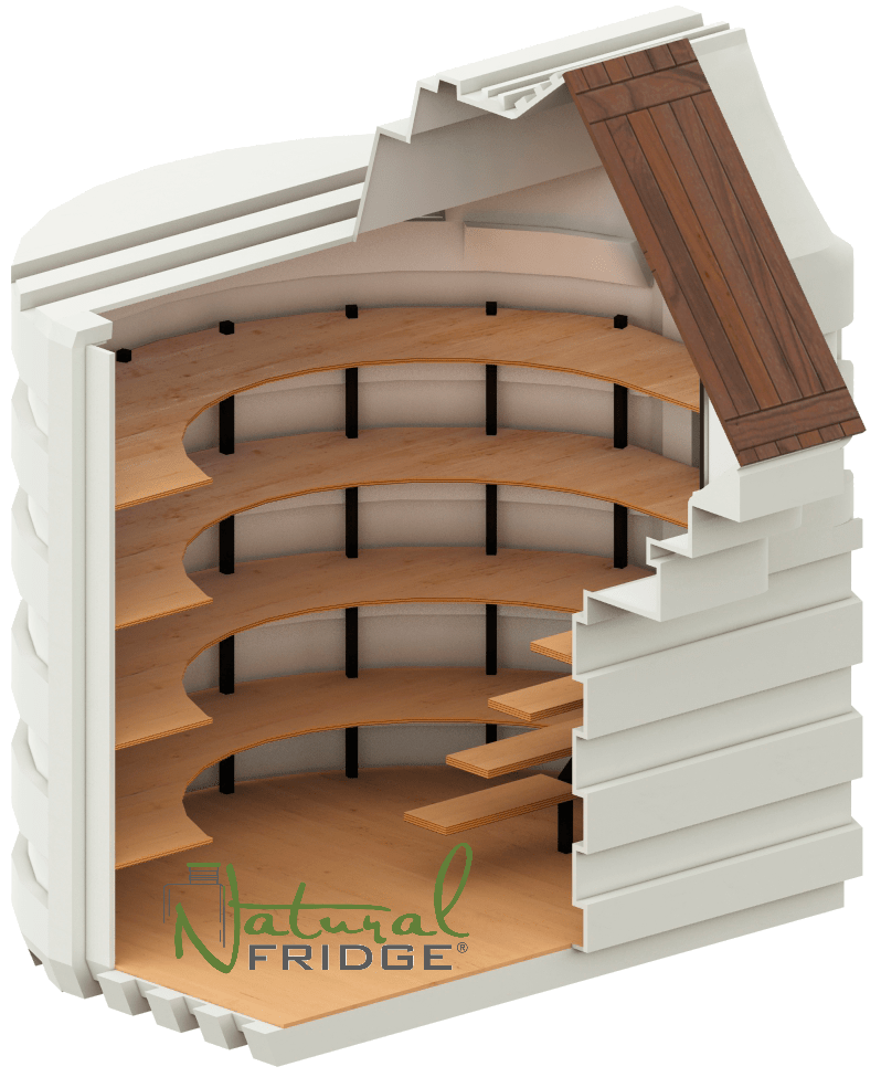 Gartenkeller NaturkÜhlschrank aus Kunststoff 2,0 m x 1,75 m mit schrägem Eingang - Natural FRIDGE aus Polen 2022 Erdkeller Modell 200x175  Fertig Erdkeller aus Polen Natural FRIDGE® für Deutschland  🍏 Vorschriften Natural Fridge -  Angebot