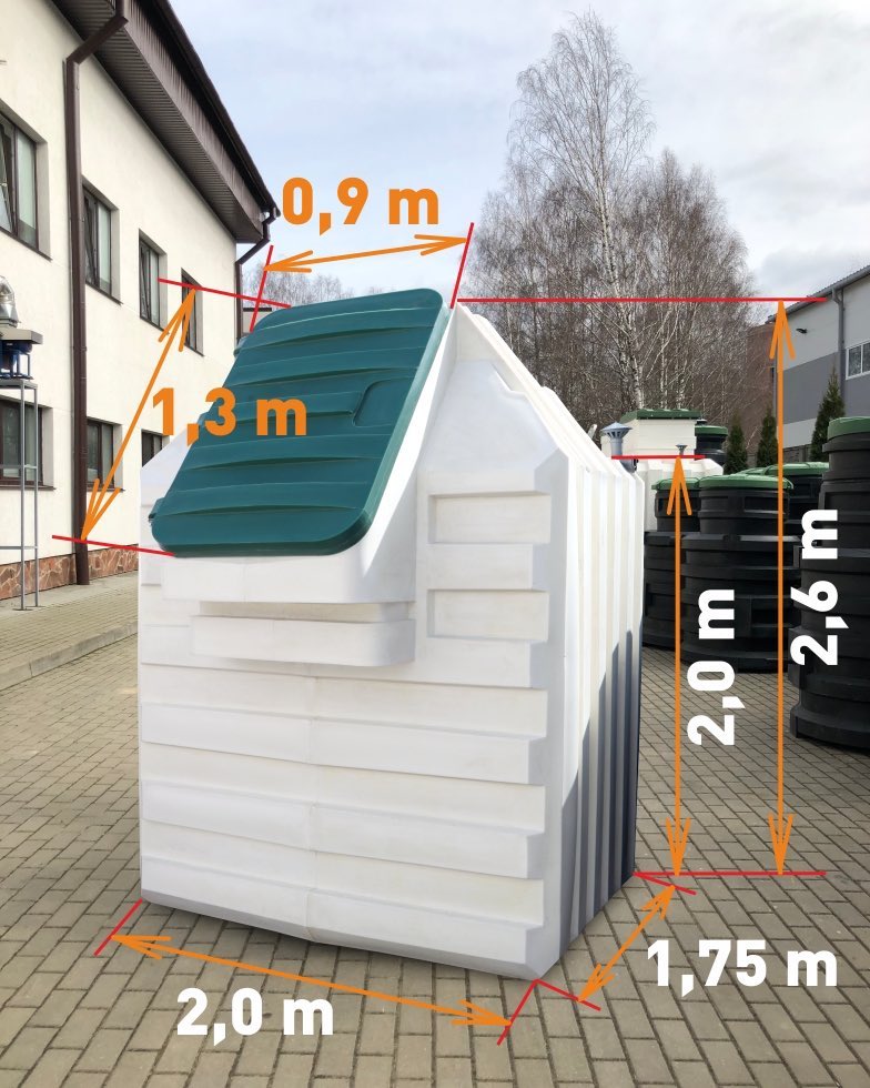 Cave et garde-manger en plastique 2,0 m x 1,75 m à légumes et à fruits, pirogue, cellier à vin enterrée Natural FRIDGE - nous fabriquons des caves en plastique prêtes à l’emploi, elles  🍏 Règles de la Boutique en ligne Natural Fridge -  Offre