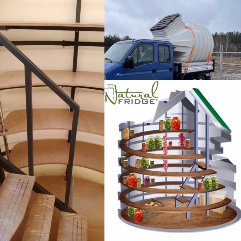 Fertig Erdkeller aus Polen Natural FRIDGE 2,5m geneigtem Eingang - Montage des Keller im Garten, Weinkeller Berlin, Deutschland, 2022 Sp. z o. o. 🍏 Vorschriften Natural Fridge -  Angebot
