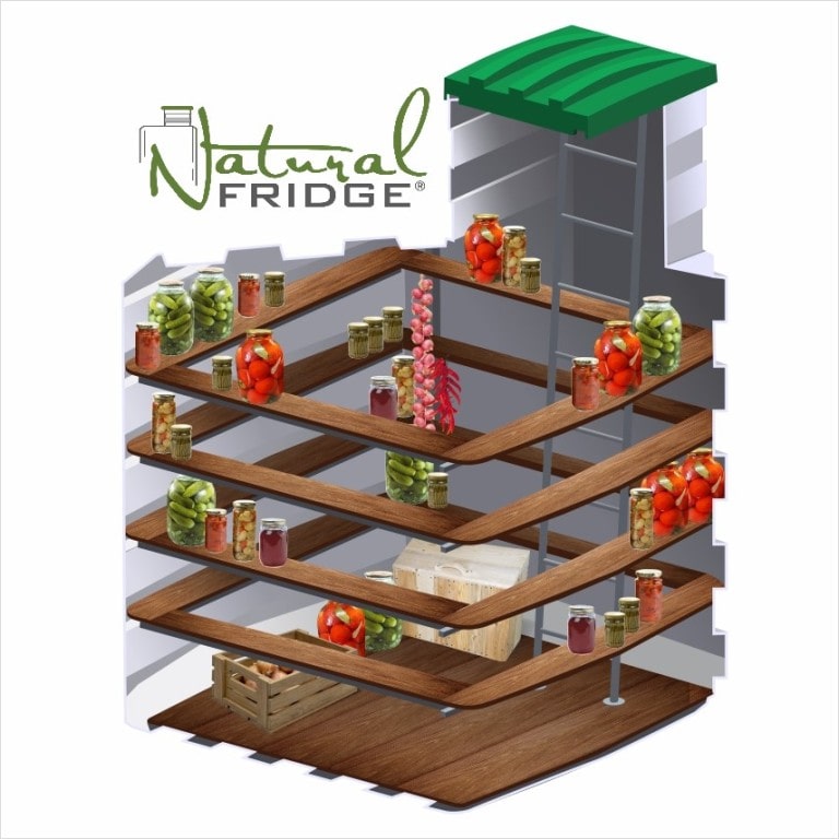 Weinkeller aus Plastik und Pantry absolut dicht, Betonkeller 2х2 m Erdkeller Modell 200x200  Hermetisch, mit Kunststoff- oder Holztüren. Montage in 1 Tag. LED-Beleuchtung und Wetterstation inklusive. 🍏 Vorschriften Natural Fridge -  Angebot