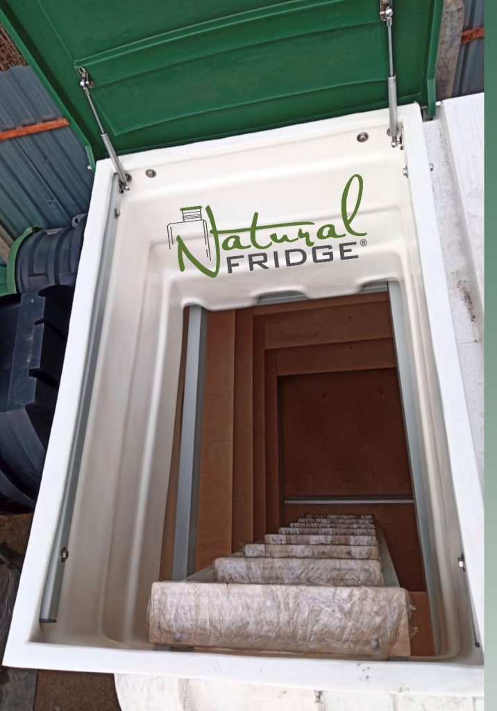 Der Garten keller Natural FRIDGE ist ein natürlicher Kühlschrank 2m x 2m fertiger Keller aus Plolen kann mit Kaufen und Installation in 1 Tag gekauft werden Erdkeller Modell 200x200  Hermetisch, mit  🍏 Vorschriften Natural Fridge -  Angebot