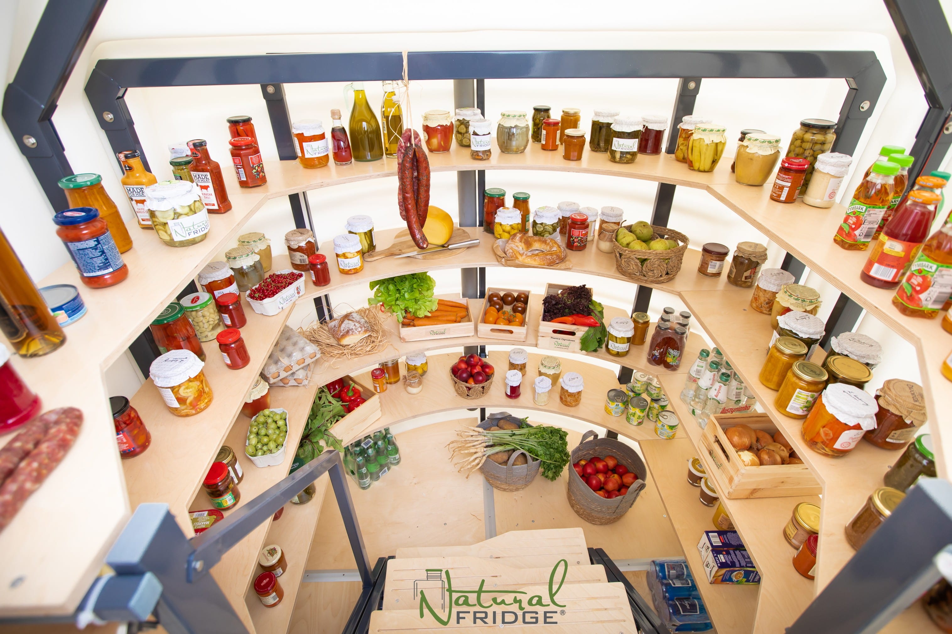 Cellar 200x175 on the shelves is very convenient. Wide doors ensure easy entry. The stairs are equipped with a handrail. The steps are grooved to prevent slipping.  Exterior design 🍏 Cellar 200x175 Natural Fridge Gross price  7,739  EUR  Offer