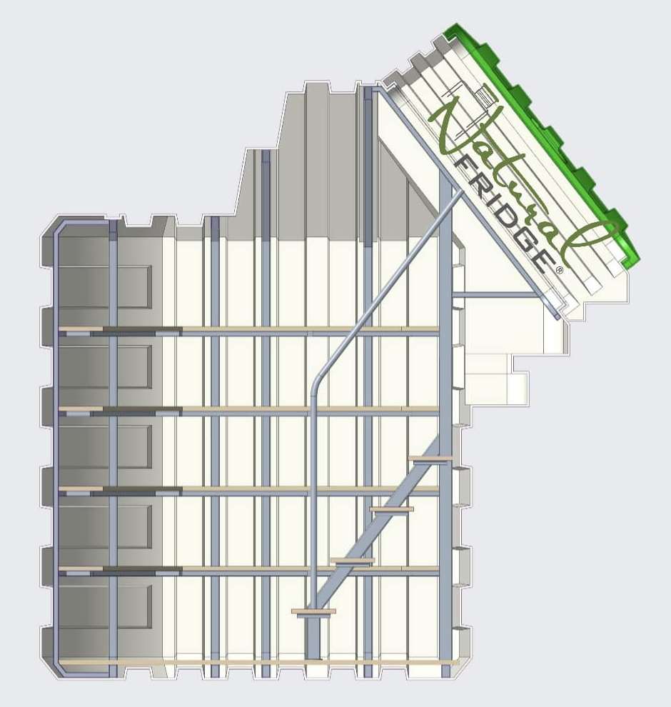 Cellar 200x175 shelves.  Shelfs 🍏 Cellar 200x175 Natural Fridge Gross price  7,739  EUR  Offer