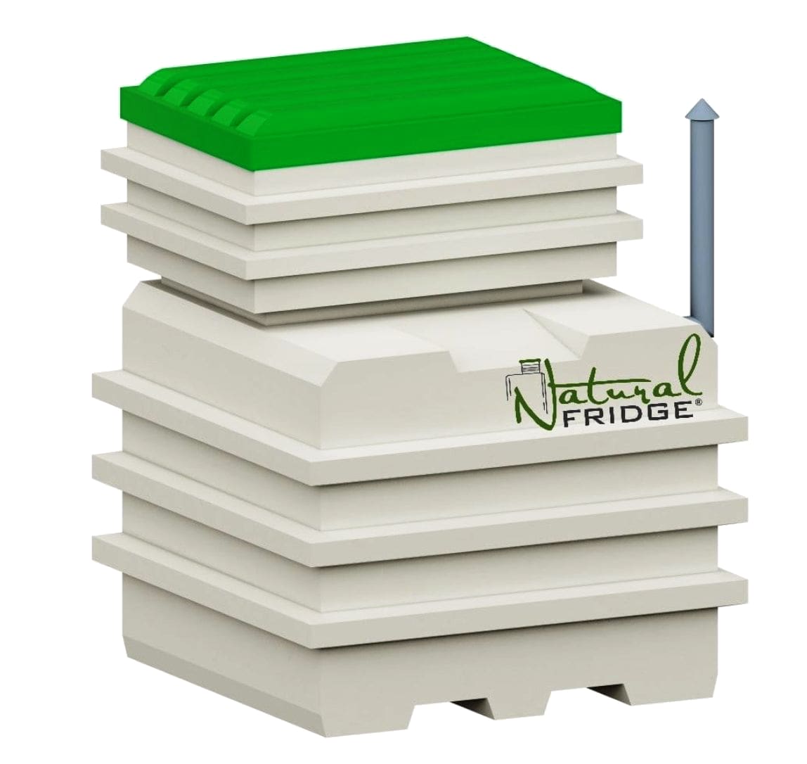 small price garden – 2 rows of shelves  – Length 120cm – Width 120cm – Height 140cm  - Volume 1.2 m³ – Weight 135 kg    – Entrance dimensions 70х100 cm  – Shelf space 1.1  🍏 Mini cellar 120x120 Natural Fridge Gross price  2,348  EUR  Offer