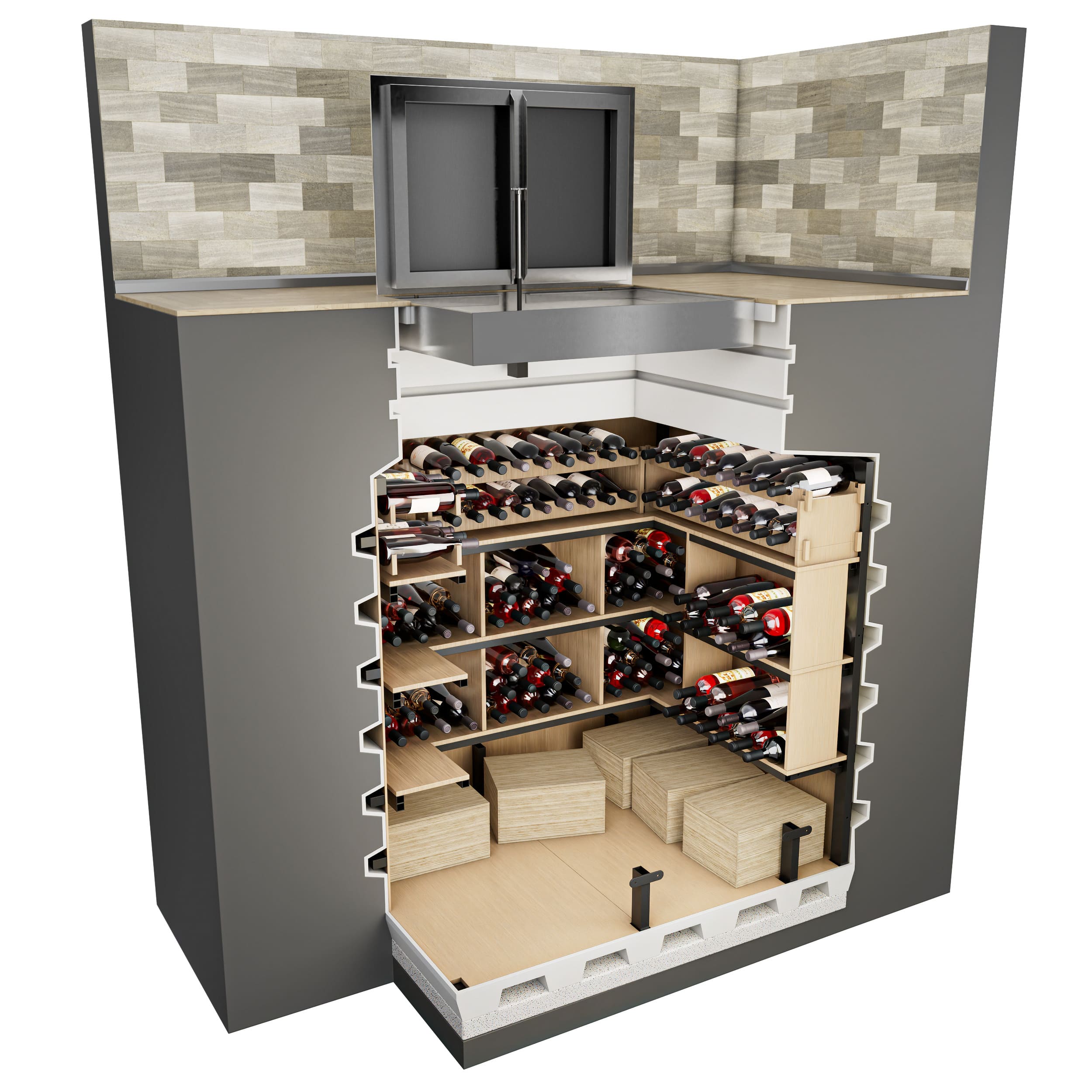 unterirdischer weinkeller fertigbausatz kaufen - Zwei in einem — Weinkeller und Luftschutzbunker — Sicherheit mit Geschmack  Startseite Natural Fridge -